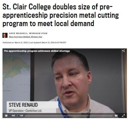 St. Clair College doubles size of pre-apprenticeship precision metal cutting program to meet local demand